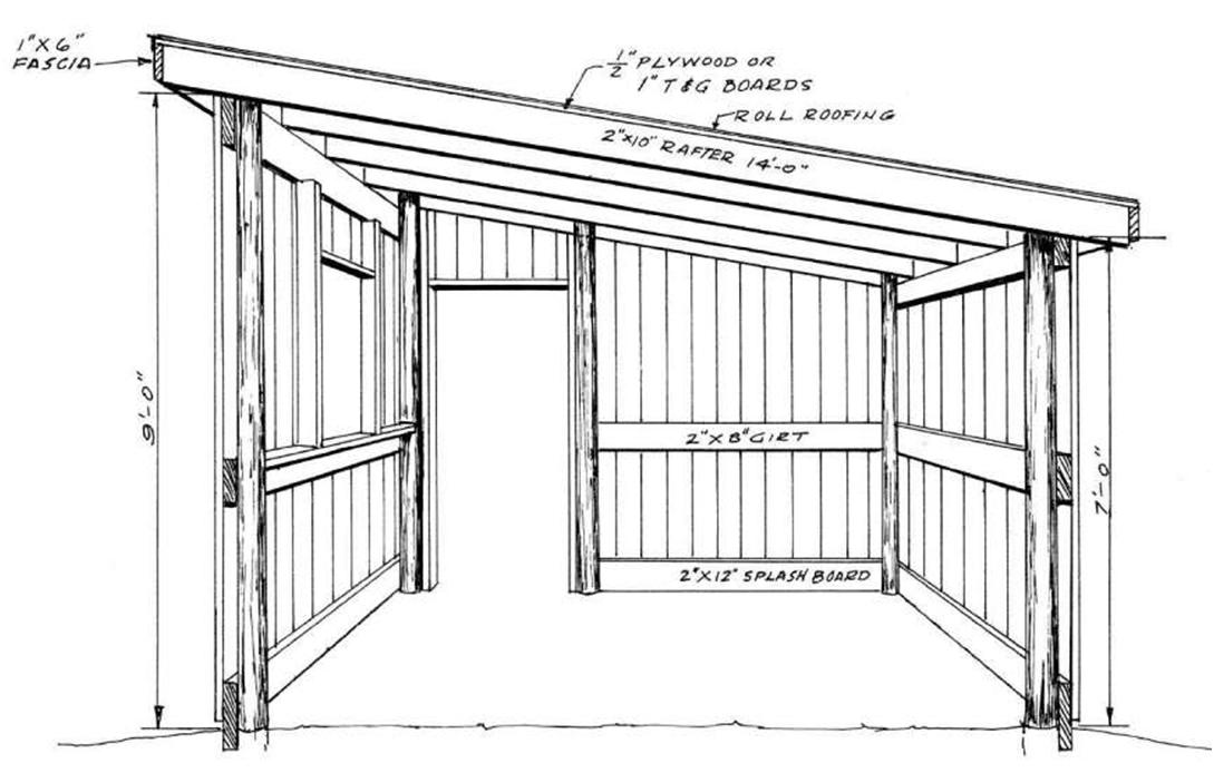 Shed Roof Pole Barn Plans